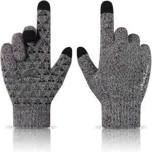 Winter Touch Screen Gloves for Men Women Warm Running Texting Soft Knit Lining